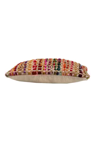 Coussin - Ecru et rouge - 30 x 50 cm