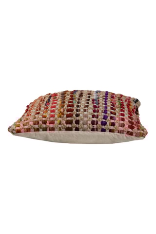 Coussin - Beige et rouge - 45 x 45 cm