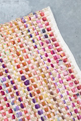 Tapis - Rouge et rose - 60 x 90 cm