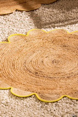 Tapis - Beige et jaune - 90 cm