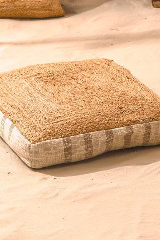 Coussin de sol - Beige - 50 x 50 x 10 cm