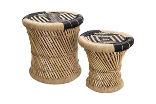 2 tabourets - 38 x 35 x 38/30 x 28 x 30 cm