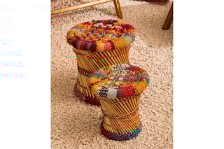 2 tabourets - 38 x 35 x 38/30 x 28 x 30 cm