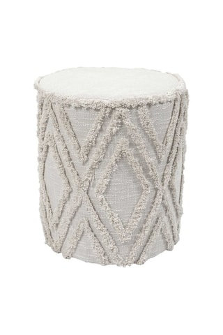 Pouf - Beige - En polyester