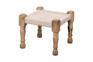 Tabouret en manguier - 40 x 35 x 40 cm