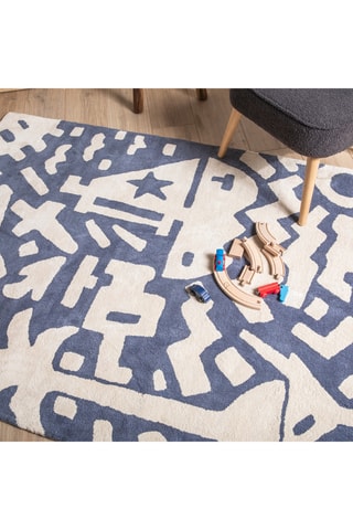Tapis - Bleu marine - 120 x 170 cm