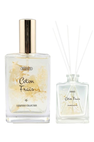 1 x Difusor de perfume Coton frais e 1 x Perfume de ambientador Coton frais - 110 e 100 ml