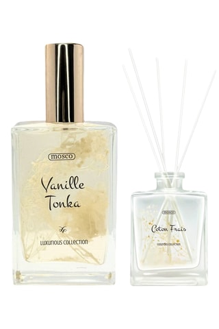 1 x Difusor de perfume Baunilha & tonka e 1 x Perfume de ambientador Baunilha & tonka - 110 e 100 ml