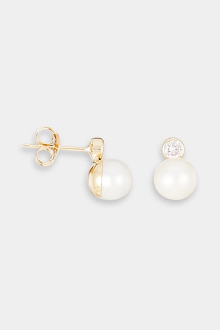Boucles d'oreilles Alpas 
Or jaune et perles de culture