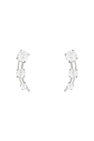 Boucles d'oreilles Trio de Pierre  Or blanc