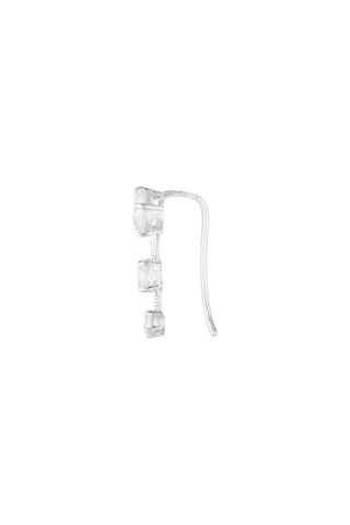 Boucles d'oreilles Trio de Pierre  Or blanc
