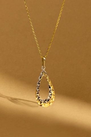 Pendentif Raffinées  Or jaune et or blanc