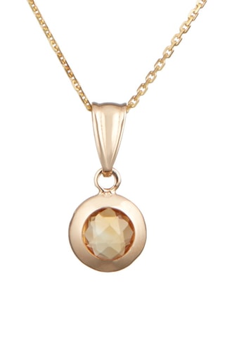 Pendentif Citrine Or jaune et citrine