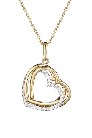 Pendentif Sweety - Or jaune et or blanc