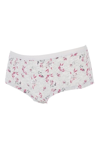 Shorty - Gris chiné et rose