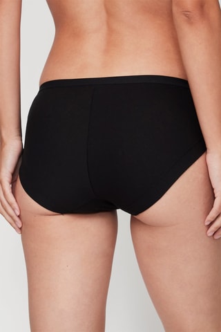 Shorty en coton biologique - Noir