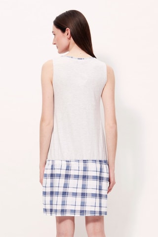 Chemise de nuit - Bleu et blanc