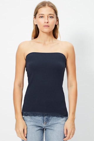 Top bustier - Bleu marine