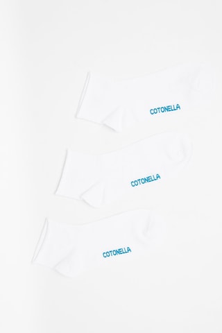 3 paires de socquettes - 
Blanc