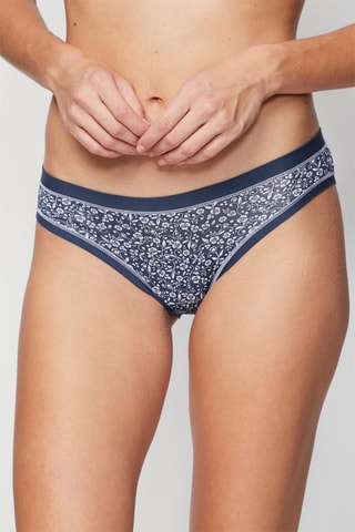 3 culottes - Bleu marine et blanc