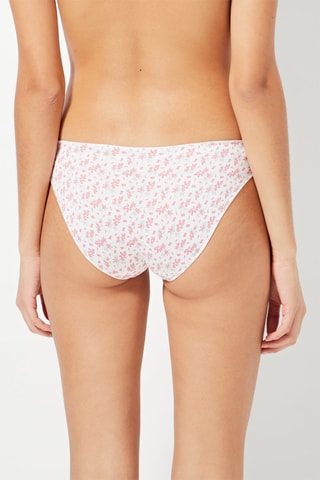 2 culottes mini - 
Blanc et rose
