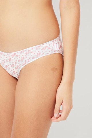 2 culottes mini - 
Blanc et rose