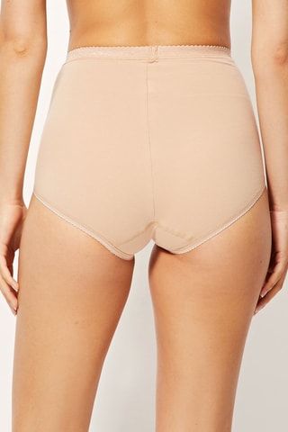 Culotte taille haute - Beige
