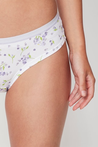 Culotte - Blanc et violet