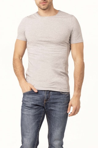 T-shirt - Gris clair chiné