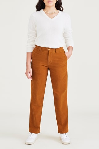 Pantalon chino droit - Camel
