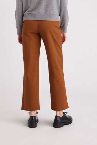 Pantalon chino droit - Caramel