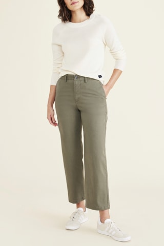 Pantalon chino droit - Kaki