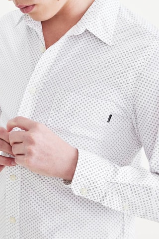 Chemise slim - 
Blanc