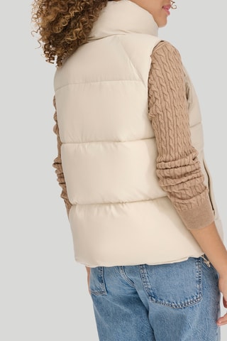 Doudoune sans manches - Beige
