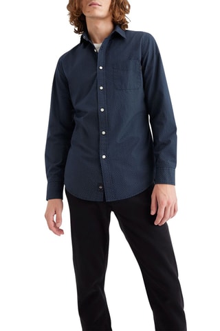 Chemise slim - Bleu marine