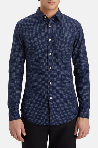 Chemise slim - Bleu marine