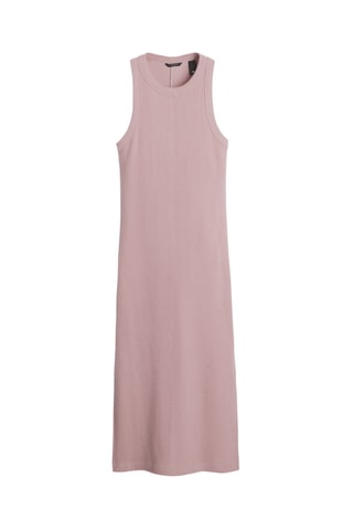 Robe midi en coton biologique - Rose