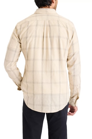 Chemise slim en lin - Beige