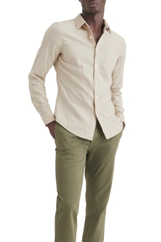 Chemise slim en lin - Beige