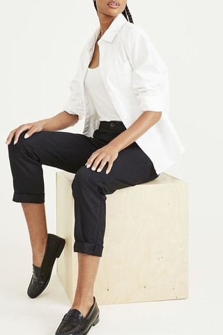 Chino slim 7/8 - Noir