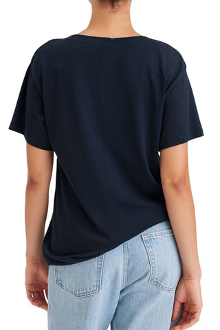 T-shirt en chanvre - Bleu marine