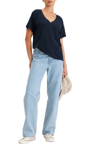 T-shirt en chanvre - Bleu marine