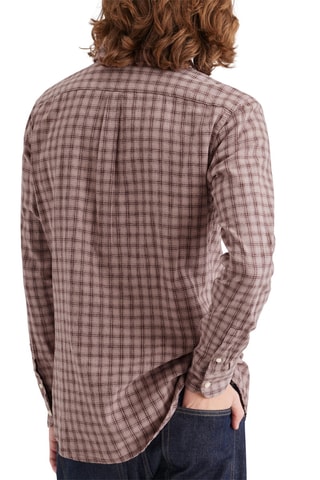 Chemise slim en lin - Vieux rose