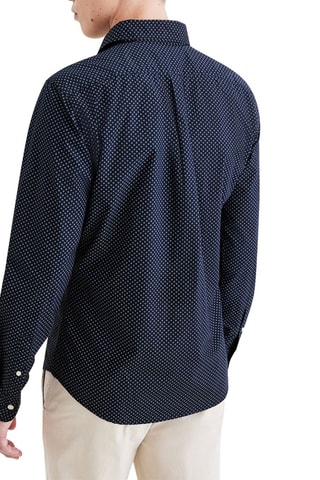 Chemise slim - Bleu marine