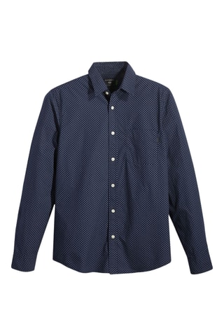 Chemise slim - Bleu marine