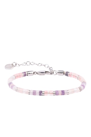 Pulseira Brontide - Ametistas e quartzo
