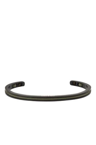 Pulseira rígida Navarch  - Preto e caqui
