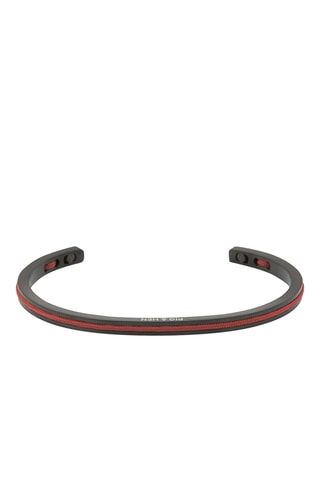 Pulseira rígida Navarch  - Preto e vermelho