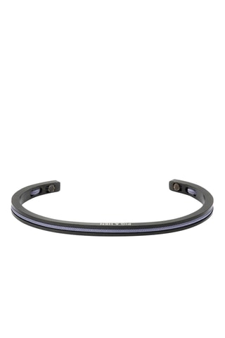 Pulseira rígida Navarch  - Preto e malva