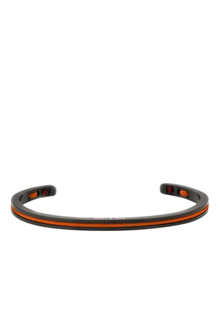 Pulseira rígida Navarch  - Preto e laranja